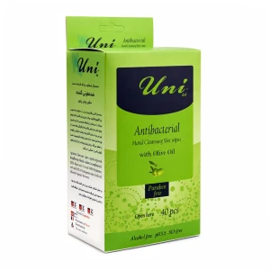 دستمال مرطوب و پاک کننده دست یونی لد حاوی روغن زیتون